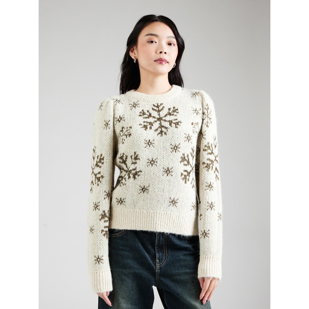 NEW Vero Moda VMSNOWY FROST Snowflake Sweater Pullover Knit Top‎ Size Large NWT